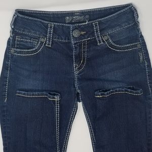 EUC Silver Size 4 Petite/Short Jeans